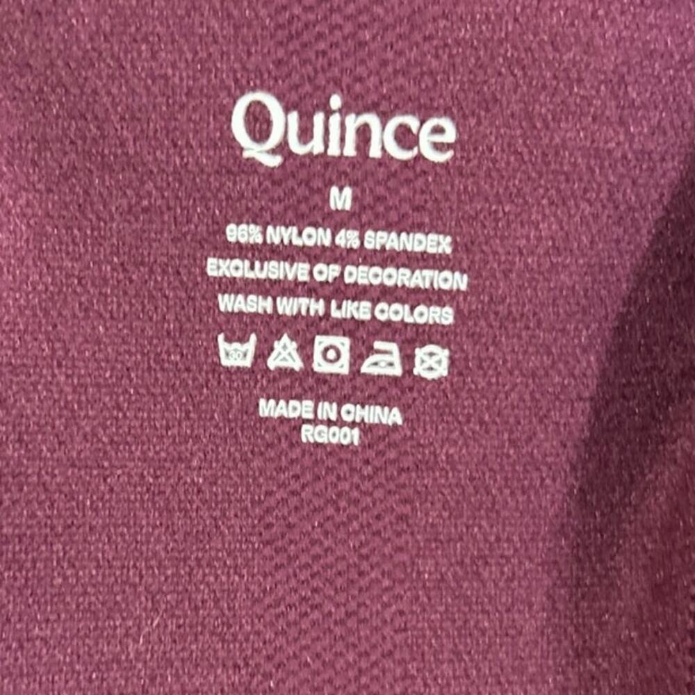 Quince Ruched Racerback Tank Top Plum Purple Running Yoga Medium - Picture 7 of 7